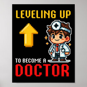 Ausbildung von Doktoranden zur Schule Funny Gamer  Poster