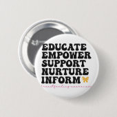 Ausbildung von Empower Support Krankenpflege Infor Button (Vorne & Hinten)