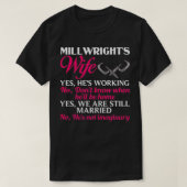 Ausbildung von Frauen in Millwright-Ehefrauen - In T-Shirt (Design vorne)