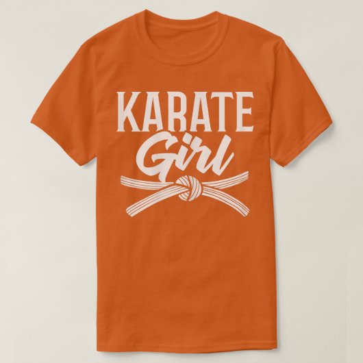 Ausbildung von Frauen Karate Fighter Black Belt B T-Shirt (Design vorne)
