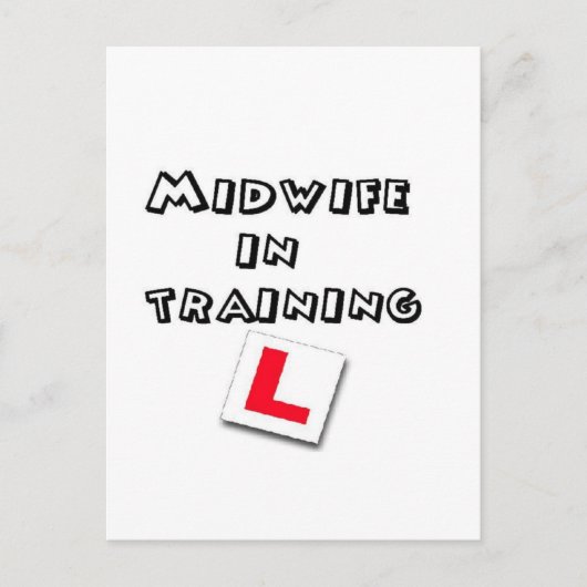 Ausbildung von Hebammen Postkarte (Vorderseite)