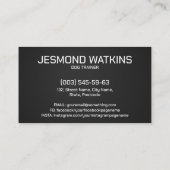 Ausbildung von Hunden am Arbeitsplatz - GSD - Mali Visitenkarte (Rückseite)