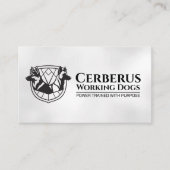 Ausbildung von Hunden am Arbeitsplatz - GSD - Mali Visitenkarte (Vorderseite)