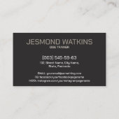 Ausbildung von Hunden am Arbeitsplatz - GSD - Mali Visitenkarte (Rückseite)