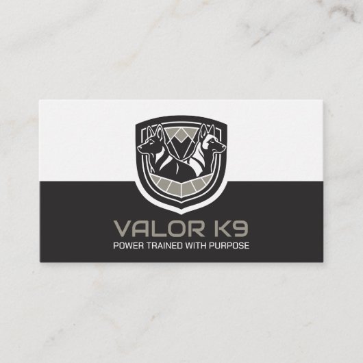 Ausbildung von Hunden am Arbeitsplatz - GSD - Mali Visitenkarte (Vorderseite)