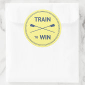 Ausbildung zum Gewinn von sportlichen Angeboten Mo Runder Aufkleber (Tasche)