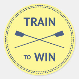 Ausbildung zum Gewinn von sportlichen Angeboten Mo Runder Aufkleber