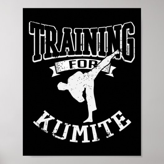 Ausbildung zum Kumite Mixed Martial Arts Karate Ta Poster (Vorne)