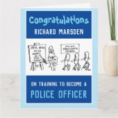 Ausbildung zum Polizeibeamten Karte (Vorderseite)