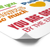 Ausbildungsgeschäft für Krankenpfleger Poster (Ecke)