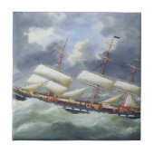 Ausbildungsschiff Atalanta 1885 Fliese (Vorderseite)