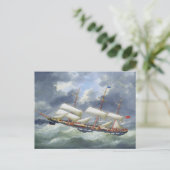 Ausbildungsschiff Atalanta 1885 Postkarte (Stehend Vorderseite)