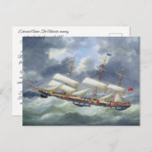 Ausbildungsschiff Atalanta 1885 Postkarte (Vorne/Hinten)