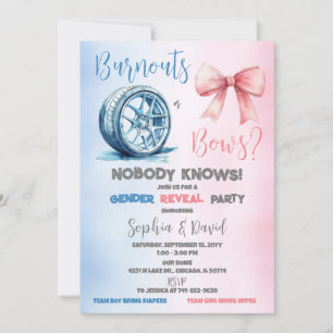 Ausblasen oder Verfehlungen Gender Reveal Party Einladung