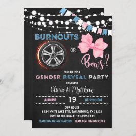 Ausblasen oder Verfehlungen Gender Reveal Party Einladung
