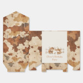 Ausblenden der Kuh der niedlichen Farm als Geburts Geschenkschachtel (Ungefaltet)