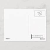 "Ausblenden" JTG Art Postkarte (Rückseite)