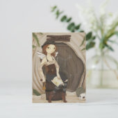 Ausblenden - Luftpost-Postkarte Postkarte (Stehend Vorderseite)