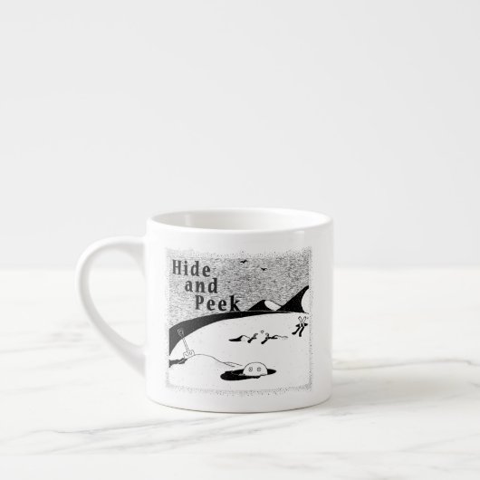 Ausblenden und Flüchtige Blick-Loch (transparenter Espressotasse (Links)