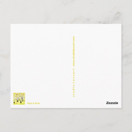 Ausblenden und Suchen Postkarte (Rückseite)