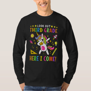 Ausblick 3. Klasse Hier komme ich Unicorn Dab Girl T-Shirt