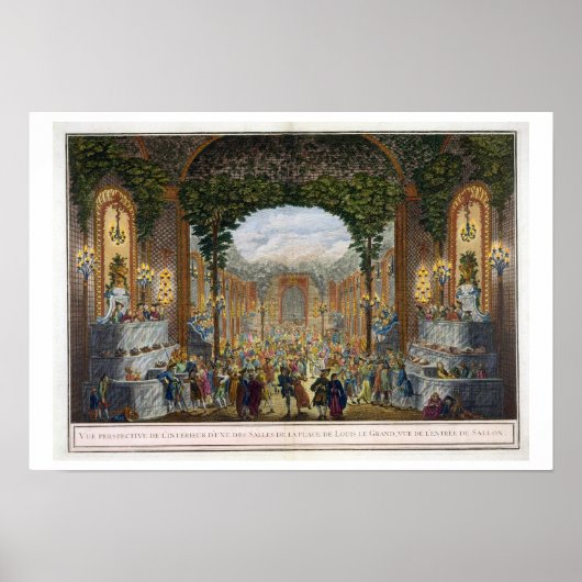 Ausblick auf das Innere eines der Zimmer Poster (Vorne)