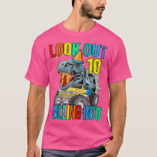 Ausblick auf die Einrollung in 10 Monster Truck Di T-Shirt