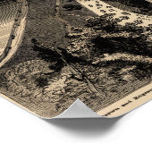 Ausblick auf Philadelphia's 1876 Poster (Ecke)