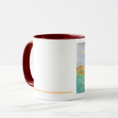 "Ausblick-Ridge" Kaffee-Tasse Tasse (Vorderseite Links)