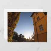 AUSBLICK VON HAAGER FREITREPPE AUS IN MORGENSONNE POSTKARTE (Vorne/Hinten)