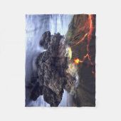 Ausbrechen des Vulkans auf Berg Fleecedecke (Vorderseite)