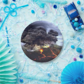 Ausbrechen des Vulkans auf Berg Pappteller (Party)