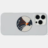 Ausbrechen des Vulkans Moderne Kunst Illustration Case-Mate iPhone Hülle (Rückseite (Horizontal))