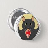 Ausbrechende Ratte Button (Vorne & Hinten)