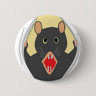 Ausbrechende Ratte Button
