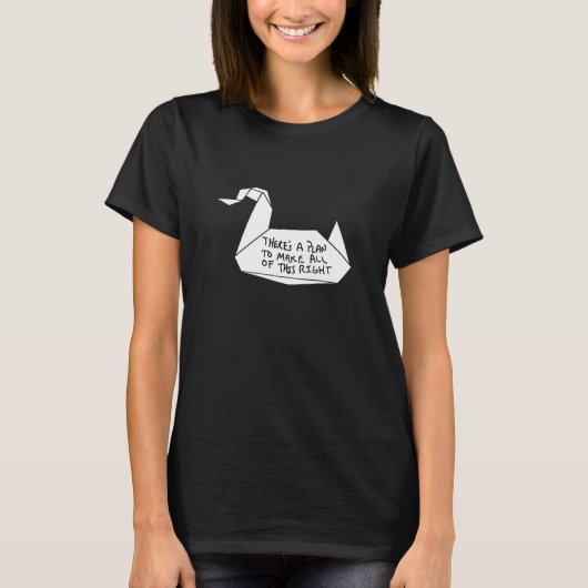 Ausbruch aus dem Gefängniss-Kran-Mitteilung T-Shirt (Vorderseite)