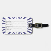 Ausbruch der Liebe (Lila) Gepäckanhänger (Vorderseite horizontal)