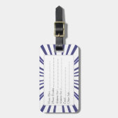 Ausbruch der Liebe (Lila) Gepäckanhänger (Vorderseite vertikal)