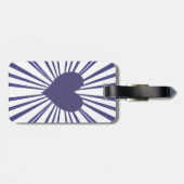 Ausbruch der Liebe (Lila) Gepäckanhänger (Rückseite horizontal)