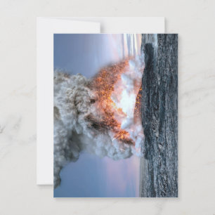 Ausbruch des Kilauea-Vulkans in Hawaii Postkarte