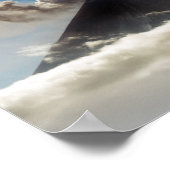 Ausbruch des Kluchevskoy-Vulkans. Kamchatka Poster (Ecke)