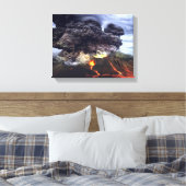Ausbruch des Vulkans auf dem Berg Leinwanddruck (Insitu (Schlafzimmer))