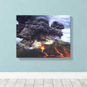 Ausbruch des Vulkans auf dem Berg Leinwanddruck (Insitu (Holzboden))