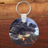 Ausbruch des Vulkans auf dem Berg Schlüsselanhänger (Vorderseite)