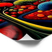 Ausbruch des Vulkans in Nacht 9 Poster (Ecke)