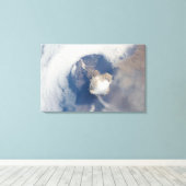 Ausbruch des Vulkans Sarychev 2 Leinwanddruck (Insitu (Holzboden))