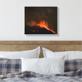 Ausbruch des Vulkans Tungurahua Leinwanddruck (Insitu (Schlafzimmer))