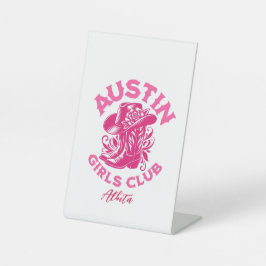 Ausbruch letzte Rodeo Girls Club Sockelschild