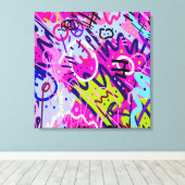 Ausbruch von Star: Abstrakte Kunst Leinwanddruck (Insitu (Holzboden))