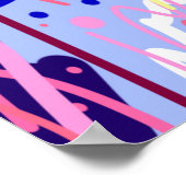 Ausbruch von Star: Abstrakte Kunst Poster (Ecke)